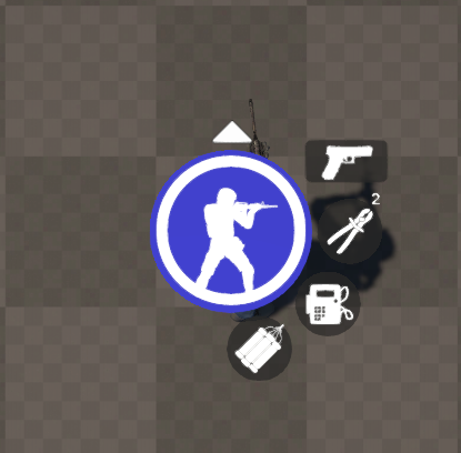 Alternate Weapon icon on entity