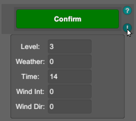 Captured environment settings for a new clip
