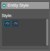 Entity Style Section showing decal options