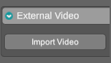 External Video section in the Properties Panel