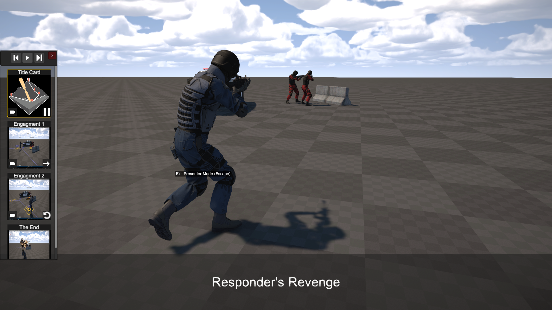 Presenter mode view